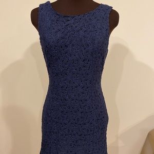 Shift Eyelet Crochet Homecoming Dance Dress